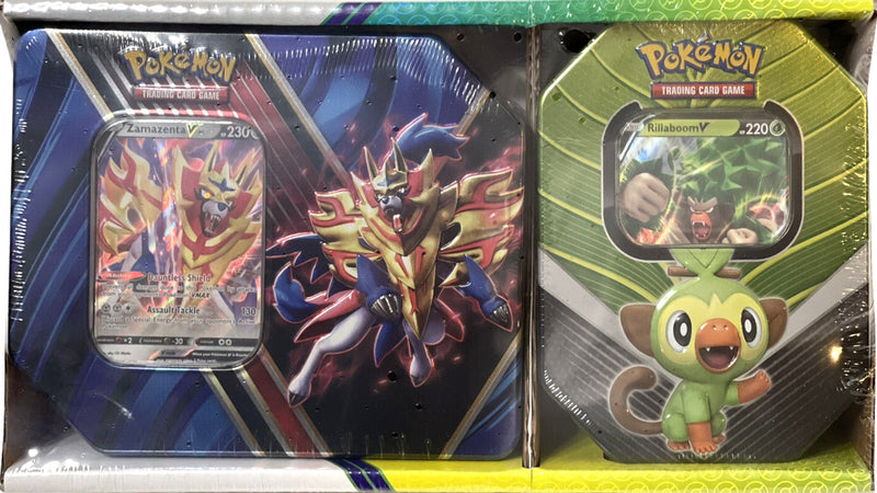 Legends of Galar/Galar Partners - 2-Pack Tin (Zamazenta V & Rillaboom V)