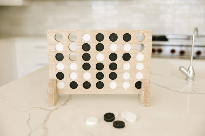 Wooden Connect Four 42pc Game Set 14x10