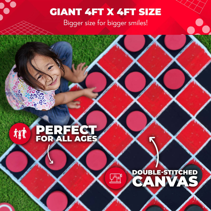 Giant Checkers & Tic Tac Toe Game