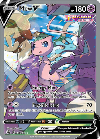 Graded: Mew V (251/264) [Sword & Shield: Fusion Strike]