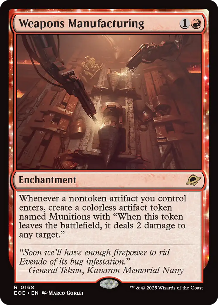 Weapons Manufacturing [Edge of Eternities]