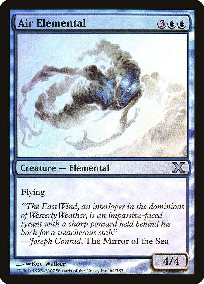 Air Elemental (Premium Foil) [Tenth Edition]