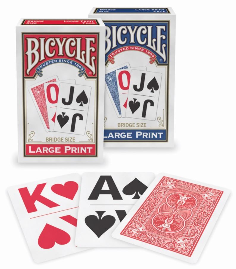 Large Print Bicycle Playing Cards