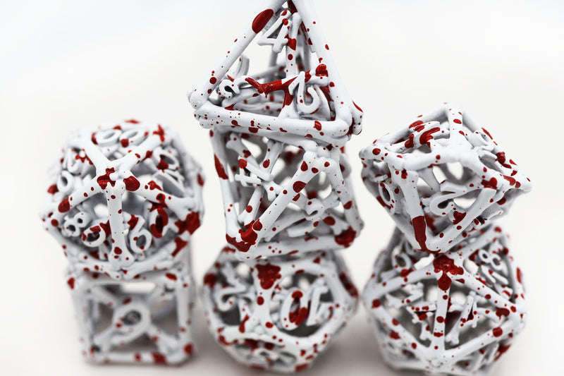 Blood Bones - Hollow Metal RPG Dice Set