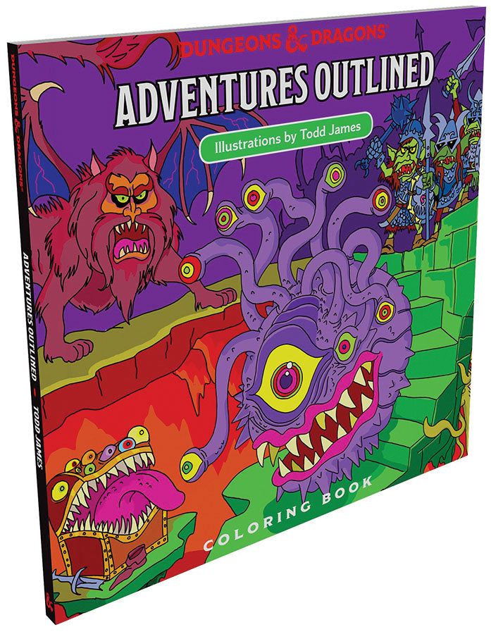 D&D Coloring Book: Adventures Outlined