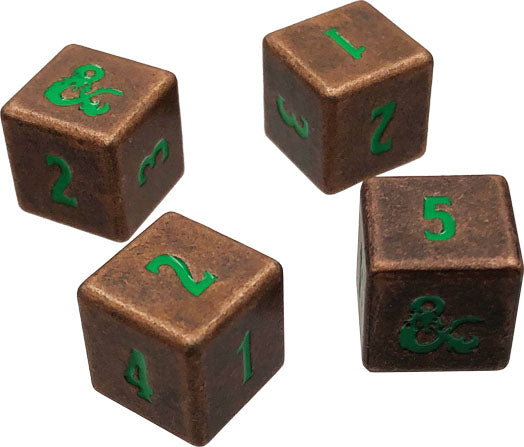 Ultra PRO Heavy Metal D&D Dice: D6 (4 pcs)