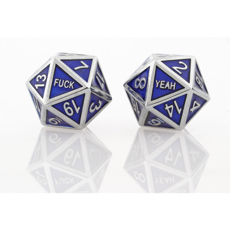 F*** Yeah D20 Metal Dice Set