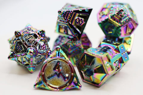 Dice 51: Holographic Projection - Metal RPG Dice Set