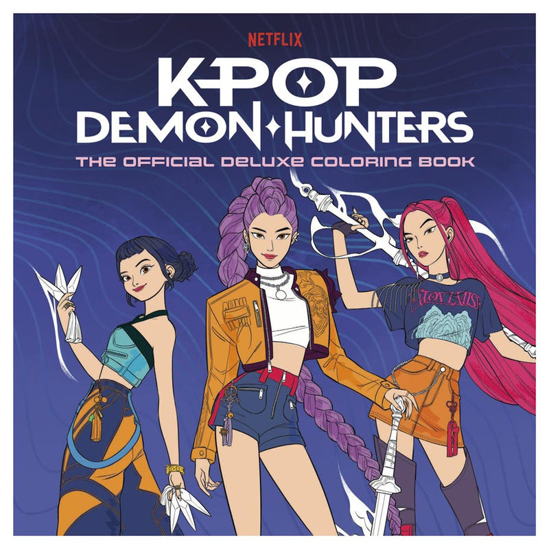KPop Demon Hunters Deluxe Coloring Book
