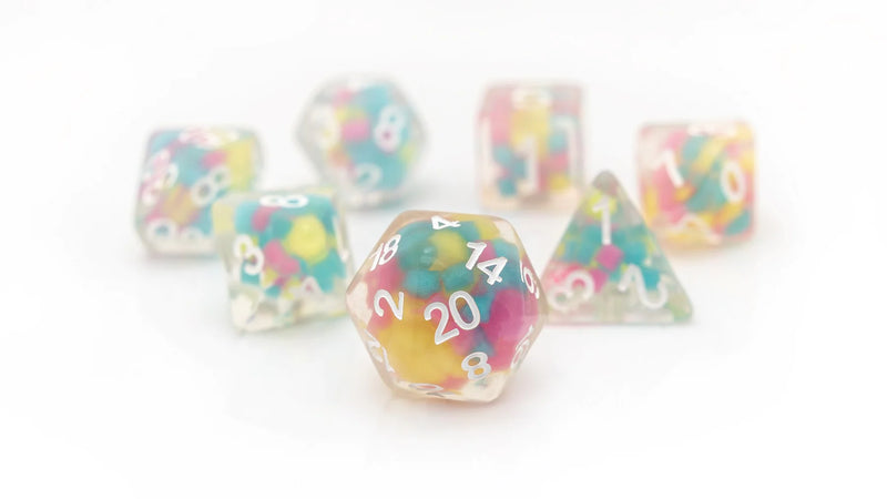 Sirius Dice 7 Dice Set: Glowworms