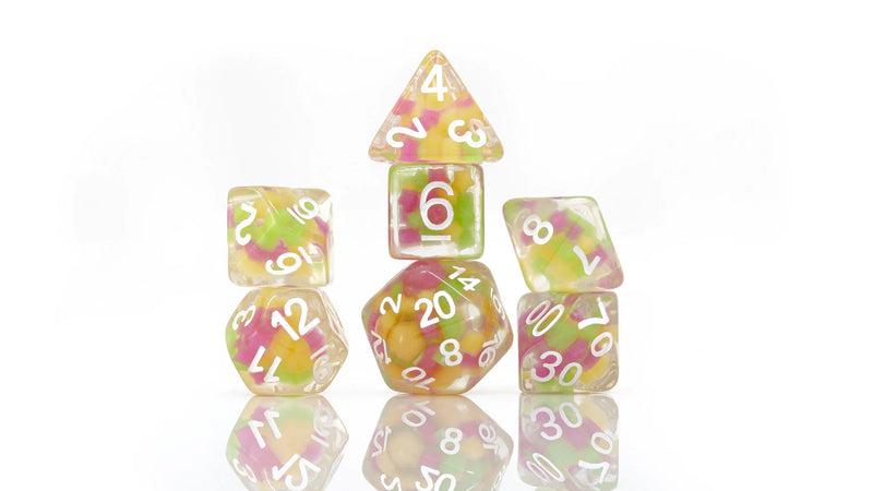 Sirius Dice 7 Dice Set: Glowworms