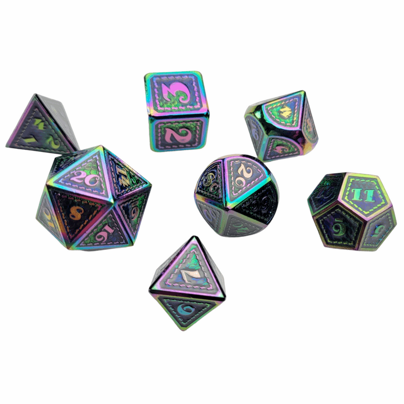 7-Piece Metal Dice Set