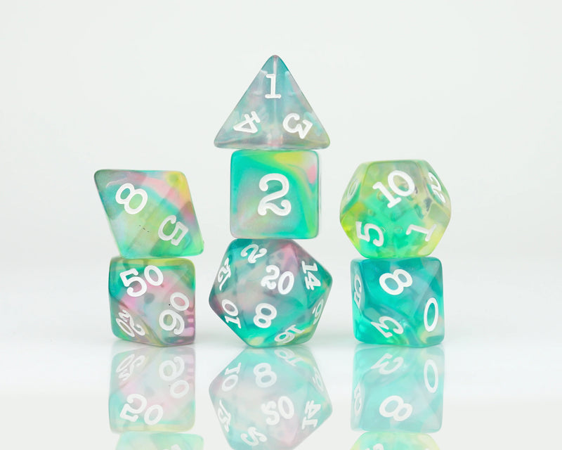 Sirius Dice 7 Dice Set: Shimmer Translucent