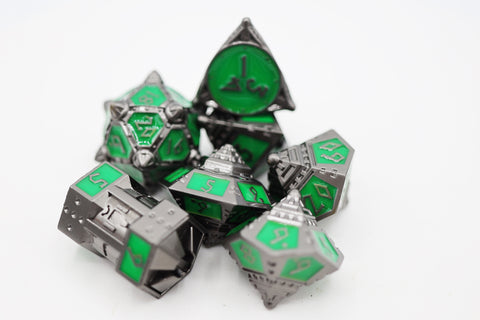 Dice 51: Radioactive Rocket - Metal RPG Dice Set