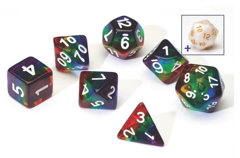 Sirius Dice 7 Dice Set: Translucent