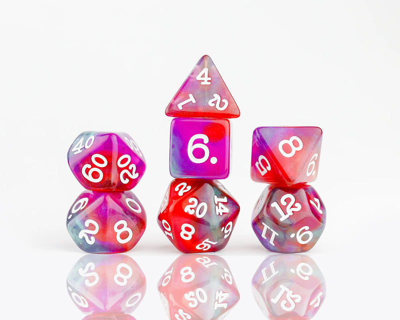 Sirius Dice 7 Dice Set: Shimmer Translucent