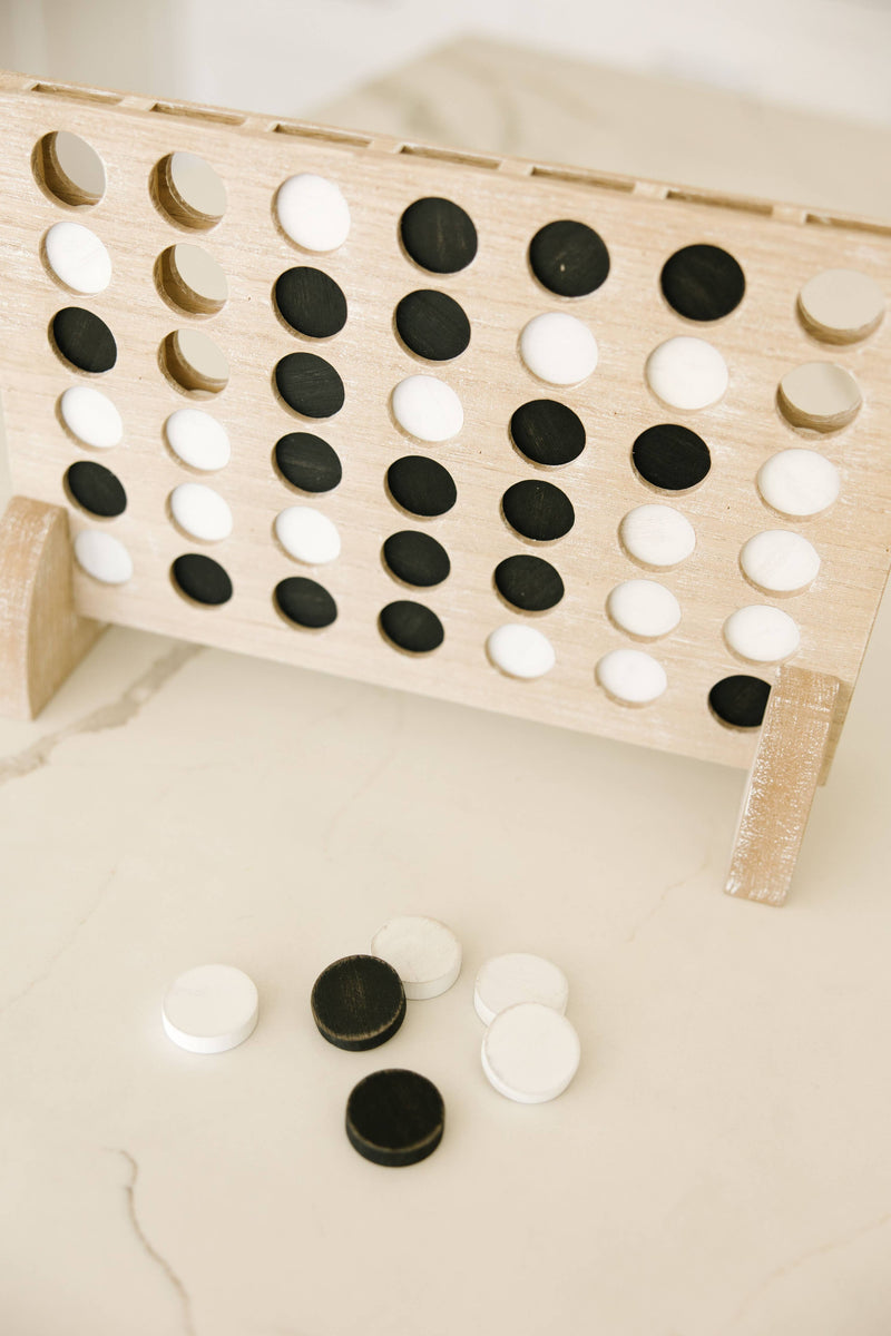 Wooden Connect Four 42pc Game Set 14x10