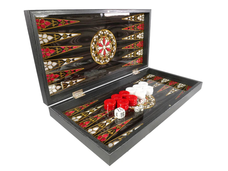 Backgammon Box Set with Chess Board