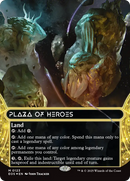 Plaza of Heroes (0123) (Borderless) (Galaxy Foil) [Edge of Eternities: Stellar Sights]