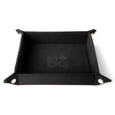 Fold Up Velvet Dice Tray with Leather Backing