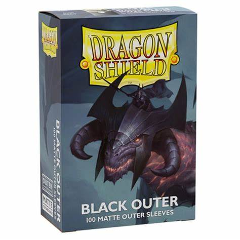 Dragon Shield Black Matte Outer Sleeves