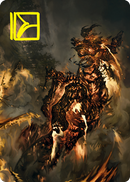 Pyre Spawn Art Card (Gold-Stamped Signature) [Innistrad: Crimson Vow Art Series]