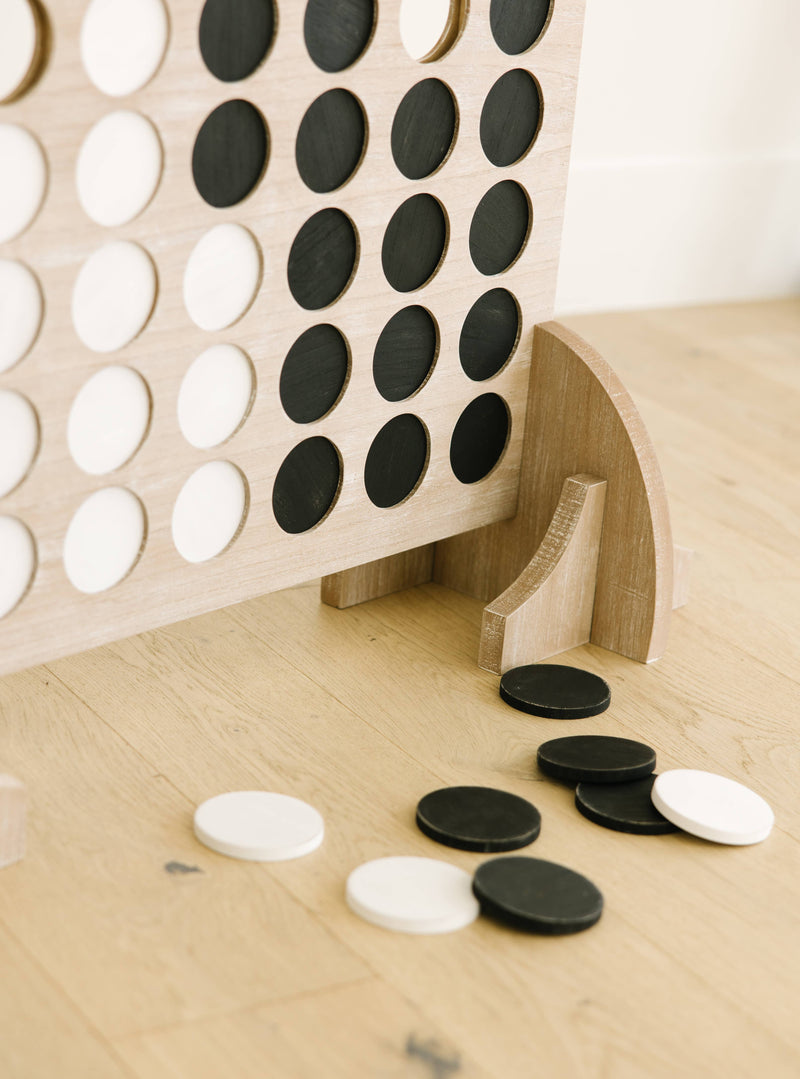 Giant Wooden Connect Four Game Set 40x26x10