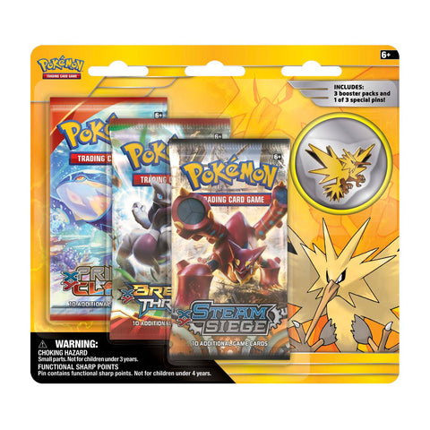 Collector's Pin 3-Pack Blister (Zapdos)