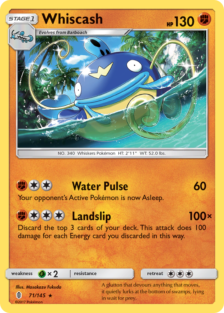 Whiscash (71/145) [Sun & Moon: Guardians Rising]