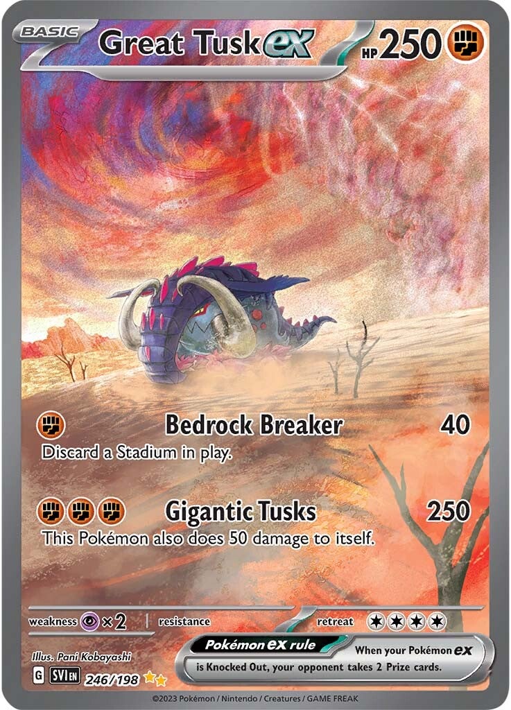Graded: Great Tusk ex (246/198) [Scarlet & Violet: Base Set]