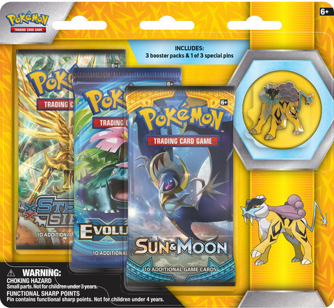 Collector's Pin 3-Pack Blister (Raikou)