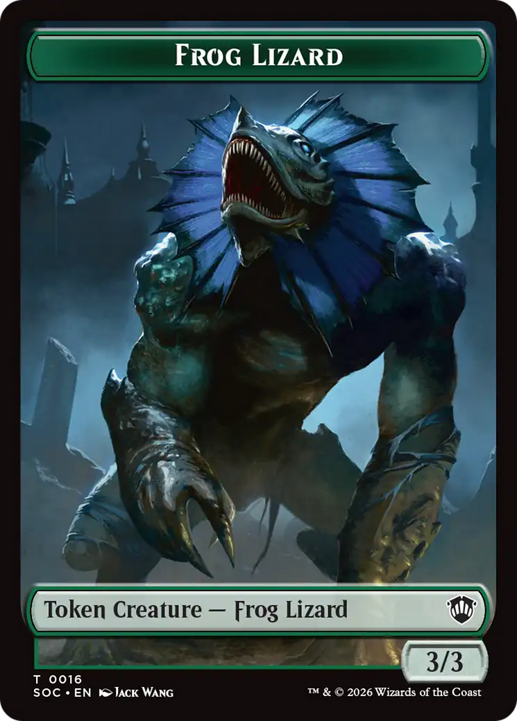 Boar // Frog Lizard Double-Sided Token [Secrets of Strixhaven Commander Tokens]