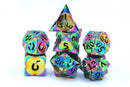 Morning Star Hollow Metal Dice Set - Prism Rainbow