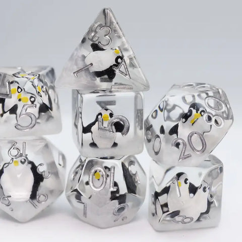 Baby Penguin RPG Dice Set