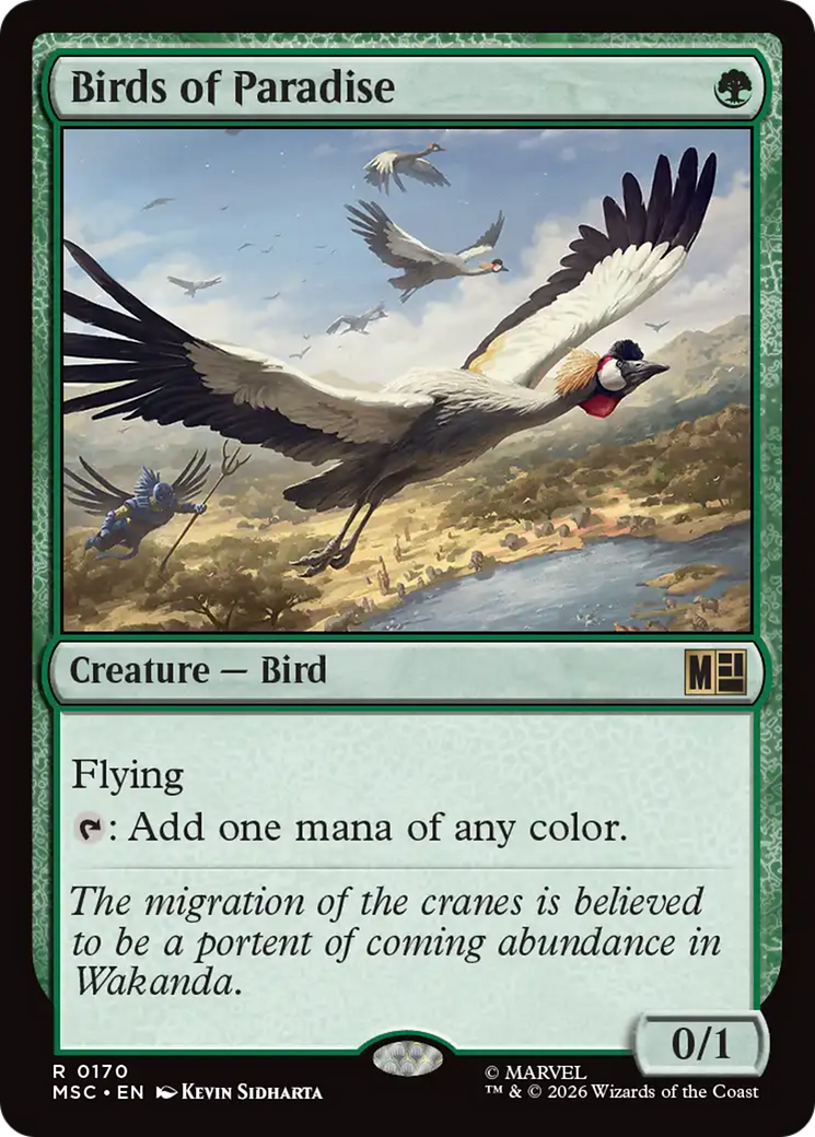 Birds of Paradise (Surge Foil) [Marvel Super Heroes Commander]