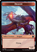 Dragon (0008) // Dragon (0009) Double-Sided Token [Foundations Commander Tokens]