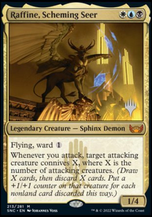 Raffine, Scheming Seer (Promo Pack) [Streets of New Capenna Promos]