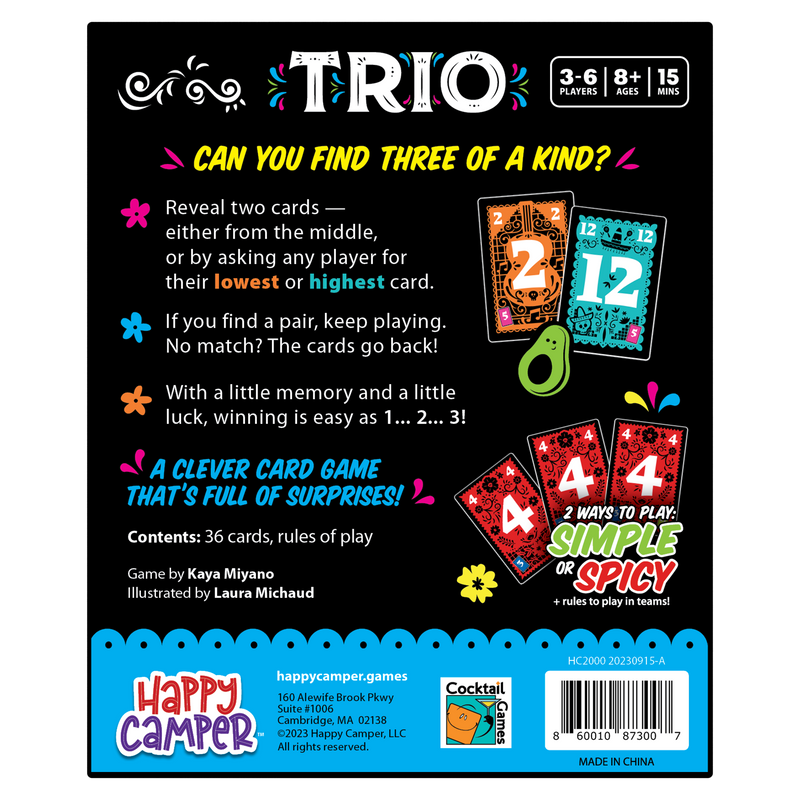 Trio - Hottest New Family Card Game