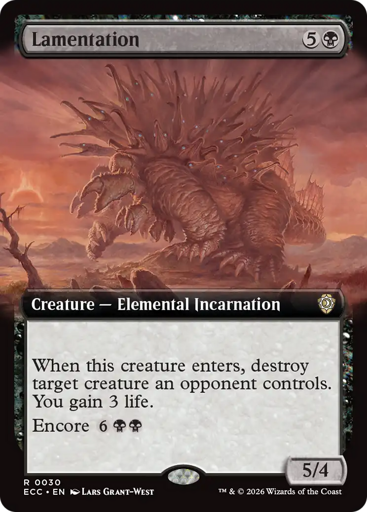 Lamentation (Extended Art) [Lorwyn Eclipsed Commander]