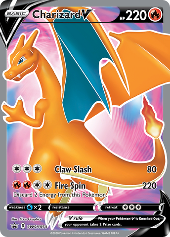 Graded: Charizard V (SWSH050) [Sword & Shield: Black Star Promos]