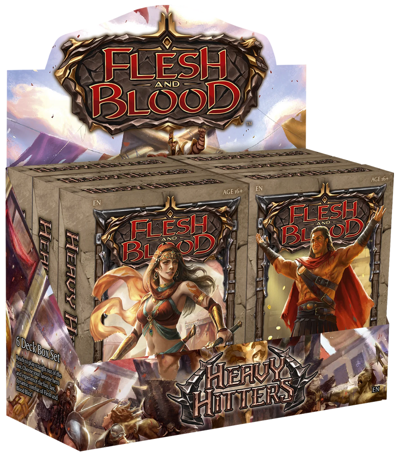 Flesh & Blood: Heavy Hitters Blitz Deck Display