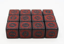 12 piece D6s - Magic Burst Red