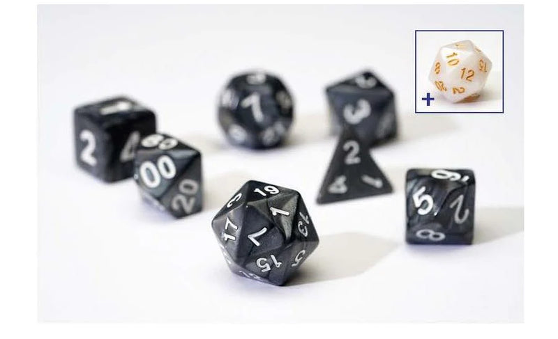 Sirius Dice 7 Dice Set: Pearl