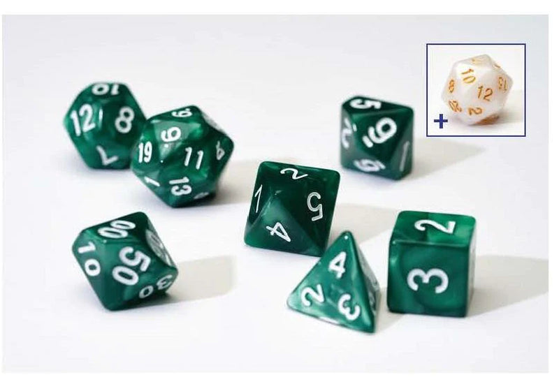 Sirius Dice 7 Dice Set: Pearl