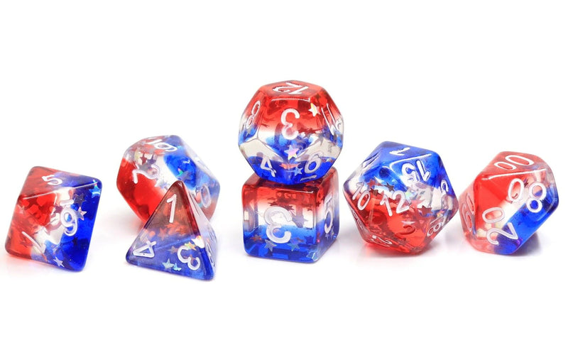 Sirius Dice 7 Dice Set: Confetti