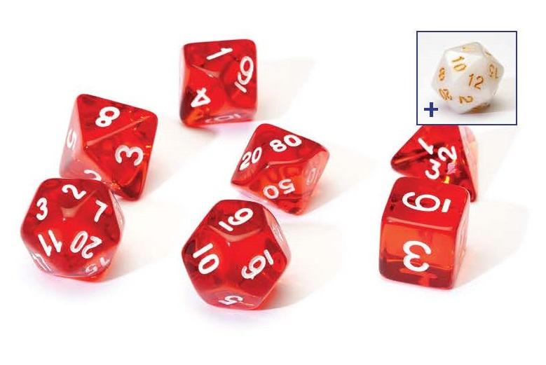 Sirius Dice 7 Dice Set: Translucent