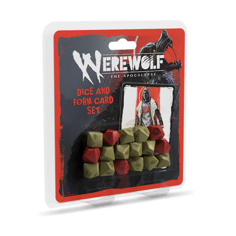 Werewolf: The Apocalypse 5th Edition Roleplaying Game Dice and Form Card Set