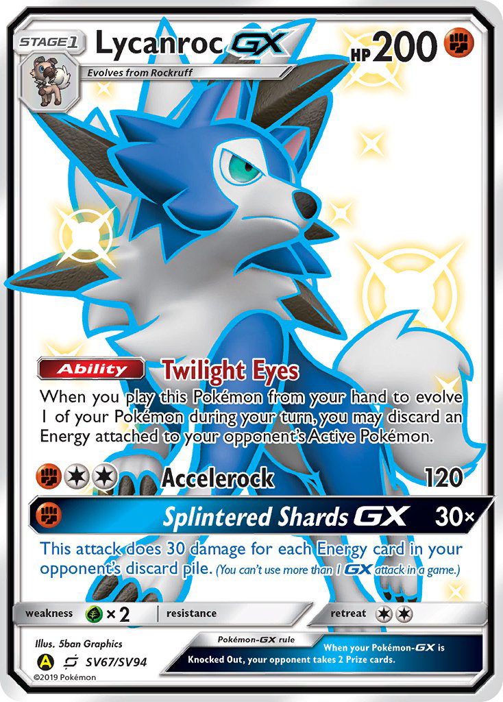 Lycanroc GX (SV67/SV94) [Sun & Moon: Hidden Fates