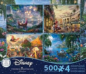 4 in 1, 500 PC Thomas Kinkade: Disney Collection