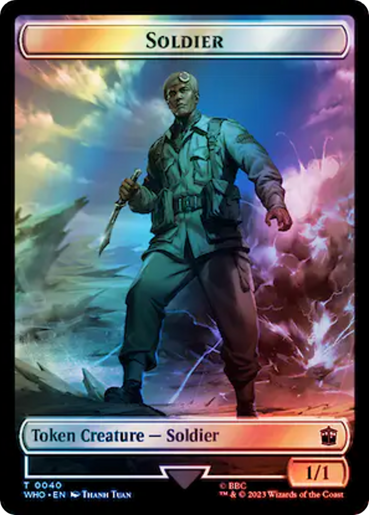 Soldier // Osgood, Operation Double Double-Sided Token (Surge Foil) [Doctor Who Tokens]